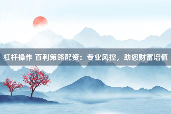 杠杆操作 百利策略配资：专业风控，助您财富增值