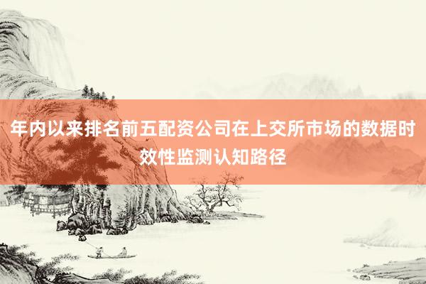 年内以来排名前五配资公司在上交所市场的数据时效性监测认知路径